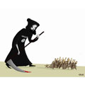 L´Organisation de l´Etat Islamique sème la mort au moyen orient, dessin de Adene, réf. 0075-0016