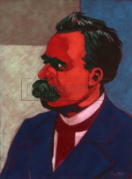 Nietzsche, caricature de Alba, réf. 0029-0004