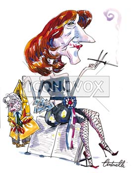 Christine Deviers-Joncour, caricature de Antonelli, réf. 0043-0017