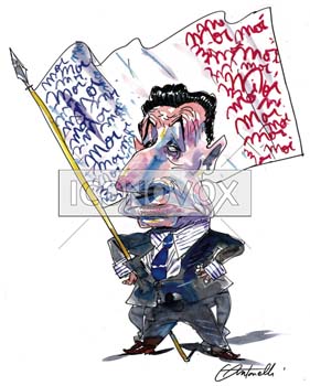 Nicolas Sarkozy, caricature de Antonelli, réf. 0043-0030