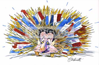 Nicolas Sarkozy, caricature de Antonelli, réf. 0043-0031