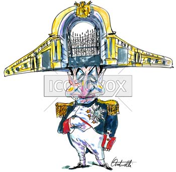 Nicolas Sarkozy, caricature de Antonelli, réf. 0043-0034