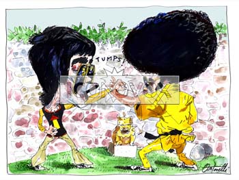 Bruce Lee, caricature de Antonelli, réf. 0043-0196