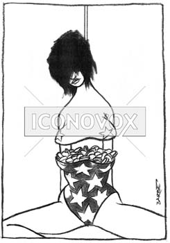 Prostitution, dessin de Barbe, réf. 0023-0019