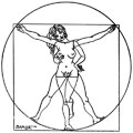 Léonarde de Vinci, dessin de Barbe, réf. 0023-0022