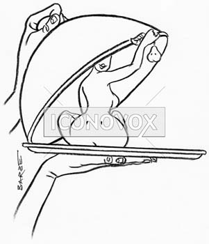 A poire, poire et demi, dessin de Barbe, réf. 0023-0088