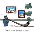 Fumeur de cor des Alpes d'appartement, dessin de Bonjour, réf. 0030-0048