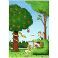 première pomme, dessin de Chalvin, réf. 0025-0016