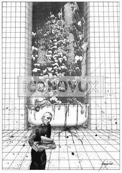 Holocauste, dessin de Gaüzère, réf. 0001-0341