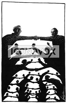 Réseau de solidarité, dessin de Gaüzère, réf. 0001-0399
