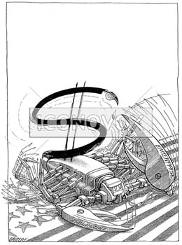 Monopole économique, dessin de Gaüzère, réf. 0001-0458