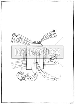 Rythme de travail, dessin de Gaüzère, réf. 0001-0473