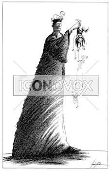 le juge, dessin de Gaüzère, réf. 0001-0572