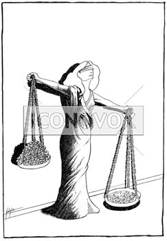 Egalité face à la justice, dessin de Gaüzère, réf. 0001-0578