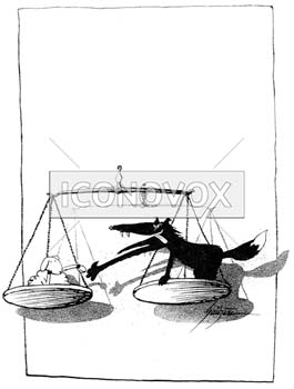 Egalité face à la justice 2, dessin de Gaüzère, réf. 0001-0579