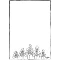 Famille, dessin de Gaüzère, réf. 0001-0611