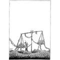 équilibre budgétaire, dessin de Gaüzère, réf. 0001-0711
