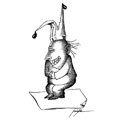 Bonnet d'âne, dessin de Gaüzère, réf. 0001-0742