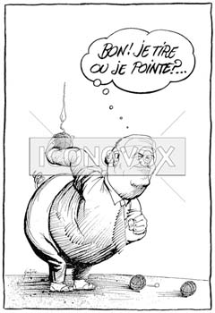 Jean-Marie Le Pen, dessin de Gaüzère, réf. 0001-1033