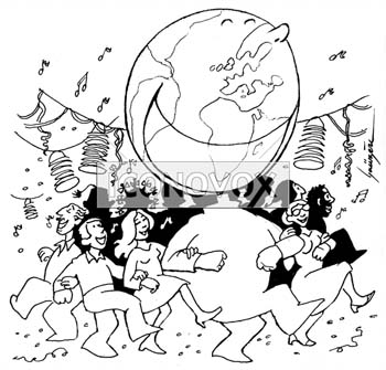 Multiculturalisme, dessin de Gaüzère, réf. 0001-1051