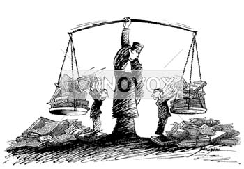 Jurisprudence, dessin de Gaüzère, réf. 0001-1411