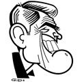 George Clooney, caricature de Gibo, réf. 0047-0038
