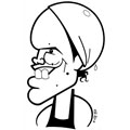 Laure Manaudou, caricature de Gibo, réf. 0047-0051