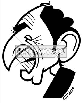 Eric Zemmour, caricature de Gibo, réf. 0047-0079