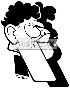 Frère Bogdanoff, caricature de Gibo, réf. 0047-0087