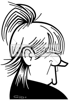 Valerie Damidot, caricature de Gibo, réf. 0047-0093