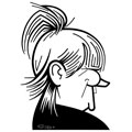 Valerie Damidot, caricature de Gibo, réf. 0047-0093