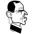 Jean-Luc Delarue, caricature de Gibo, réf. 0047-0096