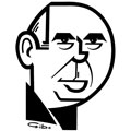 Gérard Jugnot, caricature de Gibo, réf. 0047-0115