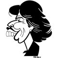 Isabelle Alonso, caricature de Gibo, réf. 0047-0125