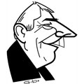 Charles Biétry, caricature de Gibo, réf. 0047-0137