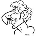 Amaury Leveaux, caricature de Gibo, réf. 0047-0152