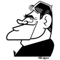 Fabien Pelous, caricature de Gibo, réf. 0047-0163