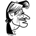 Laurent Delahousse, caricature de Gibo, réf. 0047-0171