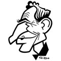 Christian Jeanpierre, caricature de Gibo, réf. 0047-0185