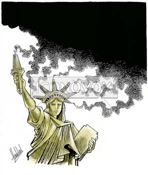 Pollution USA, dessin de Haddad, réf. 0018-0087