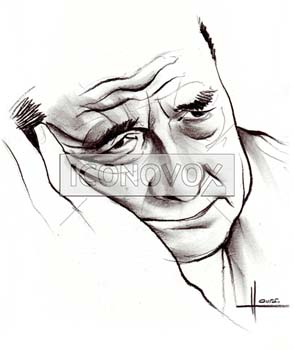 Jacques Chirac, caricature de Hours, réf. 0048-0137