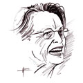 Michèle Alliot-Marie, caricature de Hours, réf. 0048-0145