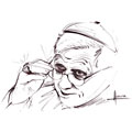 Joseph Alois Ratzinger, caricature de Hours, réf. 0048-0146