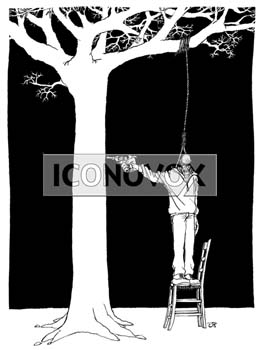 Suicide, dessin de Jy, réf. 0010-0103