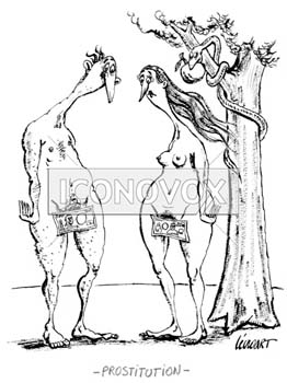 Prostitution, dessin de Lécroart, réf. 0004-0035