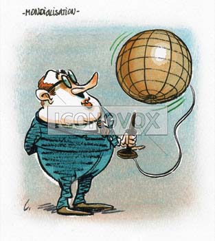 Mondialisation, dessin de Lécroart, réf. 0004-0312