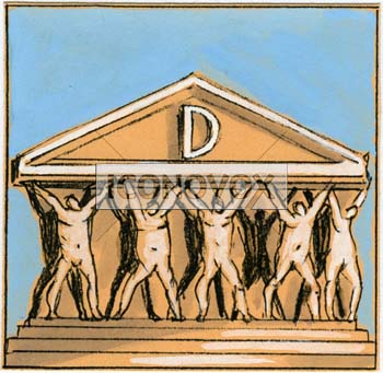 Démocratie (abécédaire), dessin de Maja, réf. 0006-0091