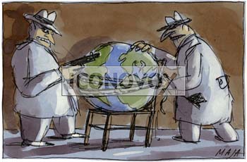 L'économie du crime..., dessin de Maja, réf. 0006-0121