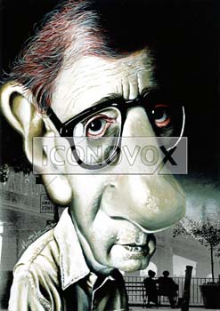Woody Allen, caricature de Moine, réf. 0045-0001