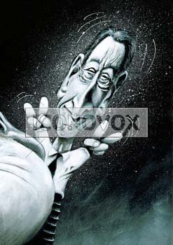 Bertrand Delanoë, caricature de Moine, réf. 0045-0019